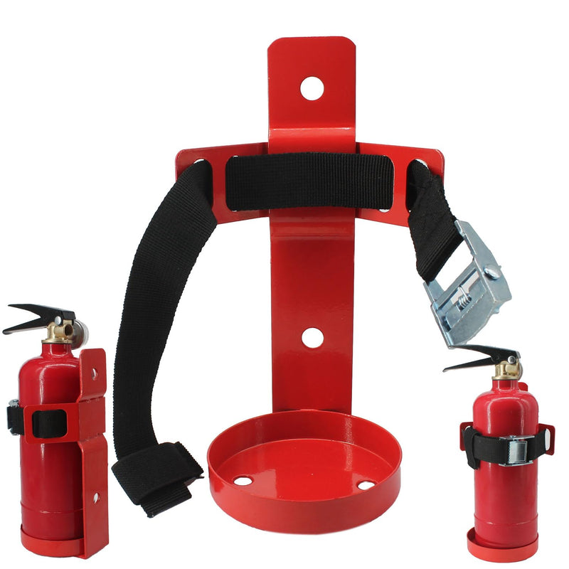 Fire Extinguisher Mount,Wall Hanging Bracket,Fire Extinguisher Holder for Home, Car, RV, Truck, Mini Fire Extinguishers (2.5LB red 1Pcs) 2.5LB red 1Pcs
