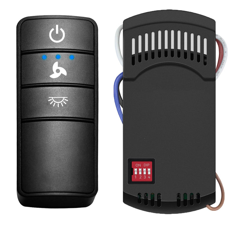 Universal Ceiling Fan Remote Control Kit,Hampton Bay Fan Remote Kit Replacement for Hunter,Harbor Breeze, Home Decorators,3-Speed, Light Dimming,Time Delay, KUJCE10320/TR222A,2AAZPHD3/HD3,98130 Universal Remote Kit