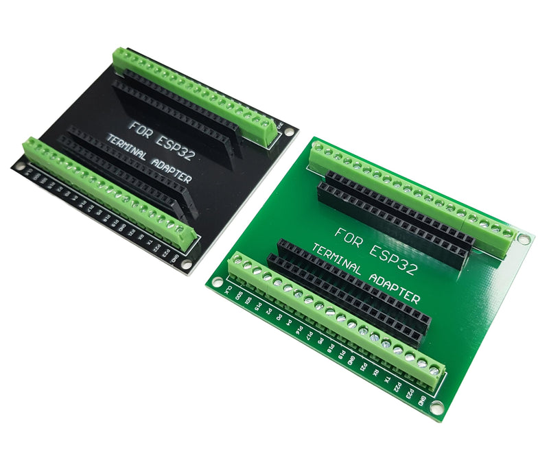 38-pin Screw Terminal Adapter for ESP32, 2 Pieces Black + Green (2pcs)