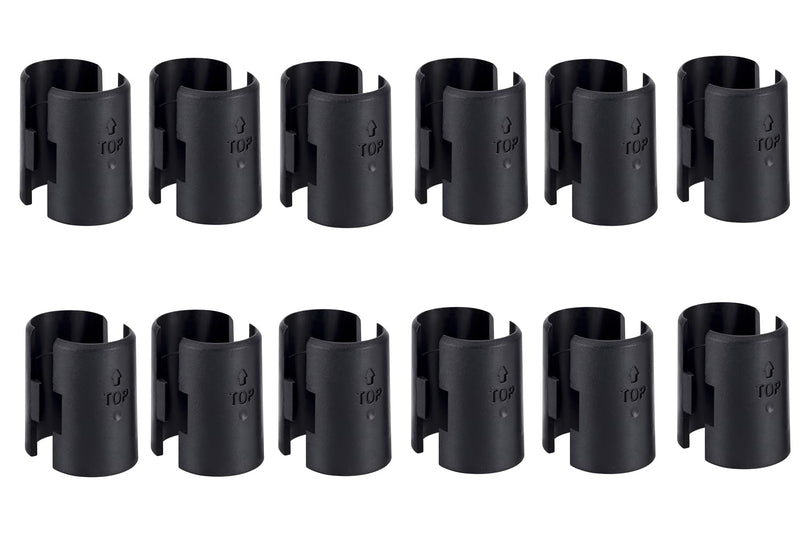 24 Pack Pairs Wire Shelving Shelf Lock Clips for 1 Inch Post - Shelving Sleeves Replacements for Wire Shelving System (24 Pcs 1 Inch Dia) 24 Pcs 1 Inch Dia