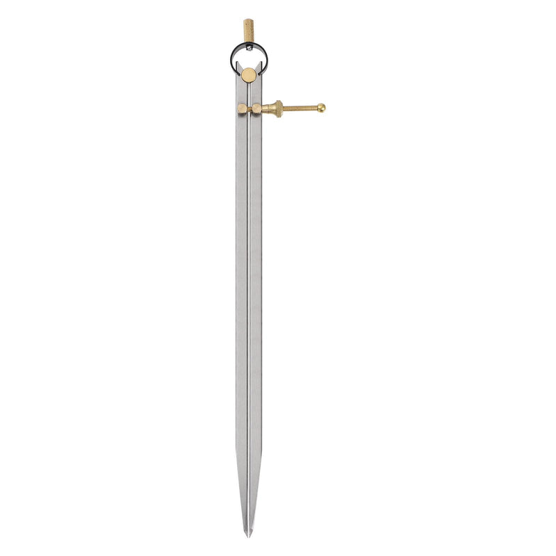 HARFINGTON Spring Joint Caliper 16 inch / 400mm Steel Spring Divider Caliper with Brass Fulcrum for Metalworking Geometry Drawing Woodworking, Flat Leg