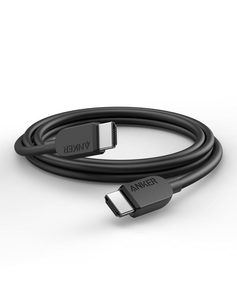 ANKER HDMI Cable 8K@60Hz, 6FT Ultra HD 4K@120Hz HDMI 2.1 Cord,48 Gbps Certified Ultra High-Speed,Compatible with PlayStation 5,Xbox,Samsung TVs,and More 8K/60Hz Black