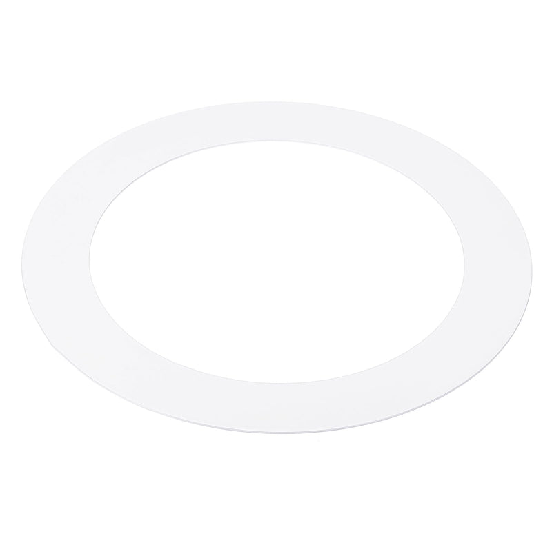 PATIKIL 5" ID 7.48" OD Goof Rings for Recessed Light, Matte White Goof Metal Trim Ring Lighting Fixture for Ceiling Wall Recessed Can Downlights 5"x7.48"