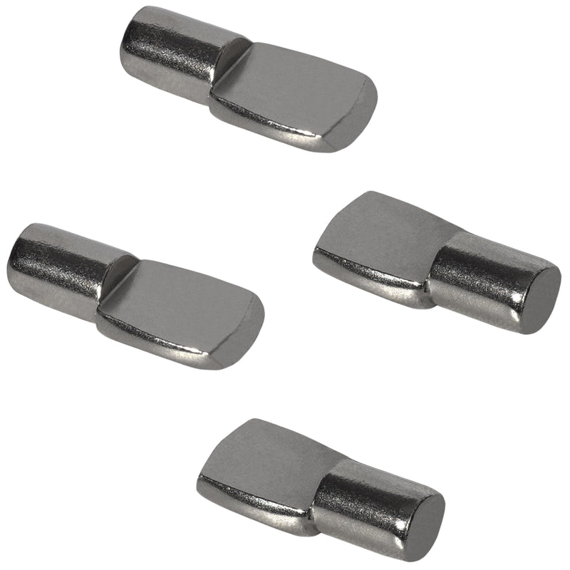 Shelf Pegs Pin Diameter 1/4 Inch for Cabinet Shelves Support Clips Holder, Spoon Shape, Black Nickel, Pack of 20 BlackNickel