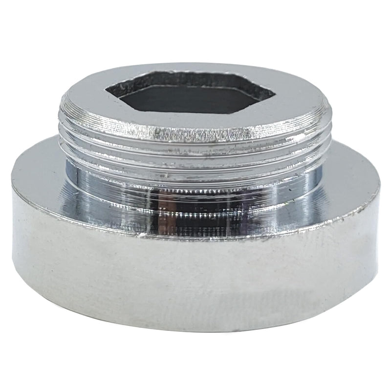 Faucet Aerator Adapter - 1 inch Female to 55/64 inch Male Adapter, Chrome Brass Sink Adapter, for Kitchen and Bathroom Faucet Adapter Kit Connection (F26-M22) F26-M22 Brass Chrome