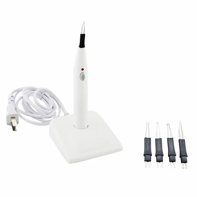 Lab Gutta Percha Points Cutter with 4 Tips Portable Obturation Endo Gutta Percha Cutter