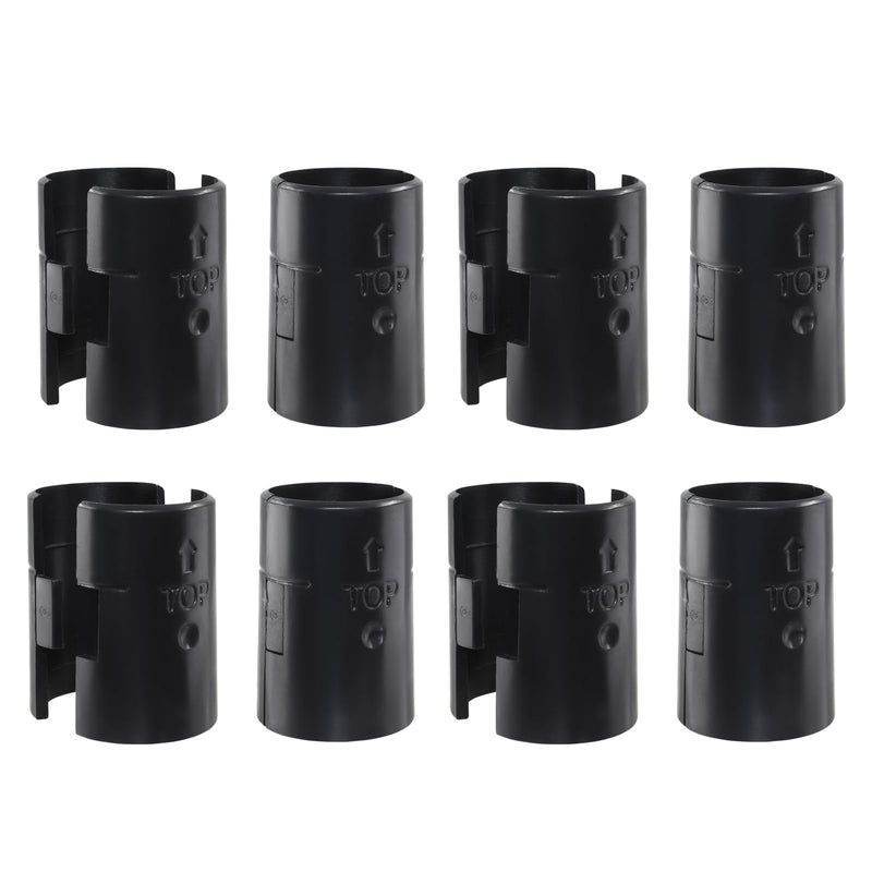Hordion 24Pcs Wire Shelf Clips, Plastic Shelf Lock Clips for 1 Inch Post- Shelving Sleeves Replacements, Shelves Accessories for Wire Shelving System (Black) 1 inch+24pcs