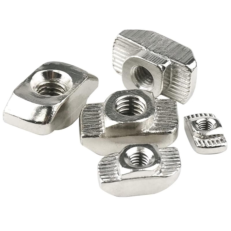 30 Pcs 3030 Series M5 T Nuts, T Slot Nut Hammer Head Fastener Nut, Nickel Plated Carbon Steel Nut for European Aluminum Profile,Drop in T Slot Nuts Assortment Kit(30-M5) 30-M5(30 Pcs）