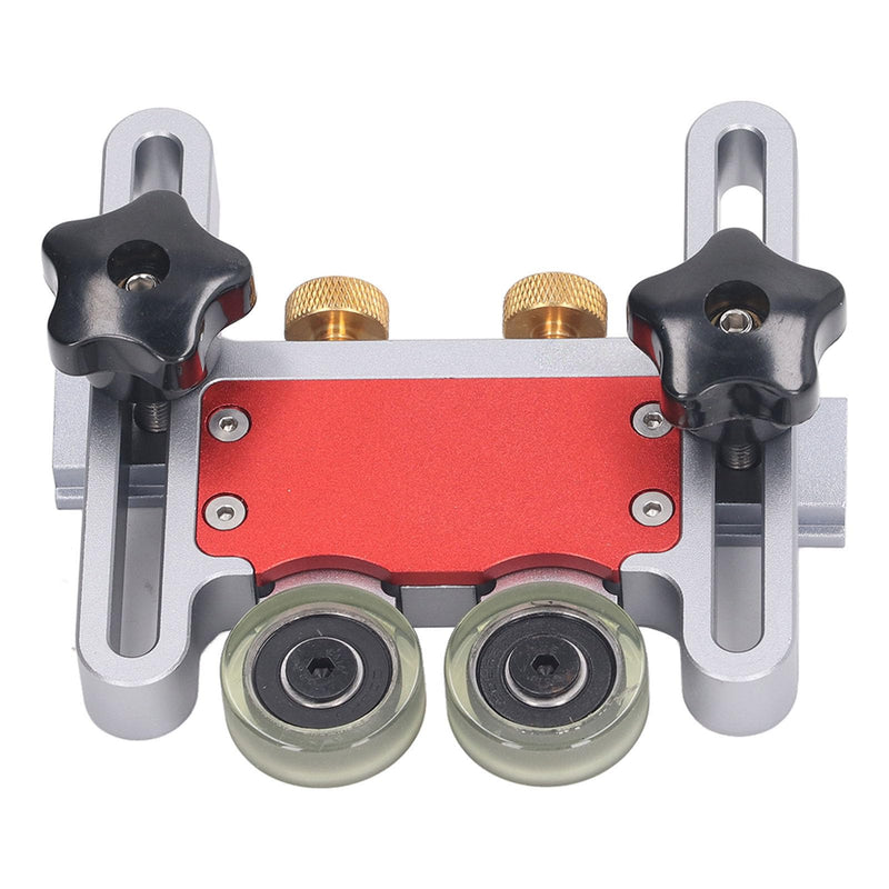 Adjustable Dual Bearing Roller Aluminum Alloy Table Saw Feeding Roller for Woodworking Saw Table