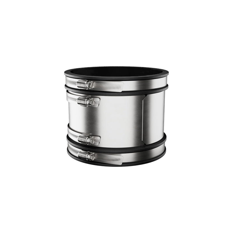 Fernco 1002-44RC Shielded PVC Pipe Coupling for Clay to Cast Iron, Plastic or Steel Plumbing Connections