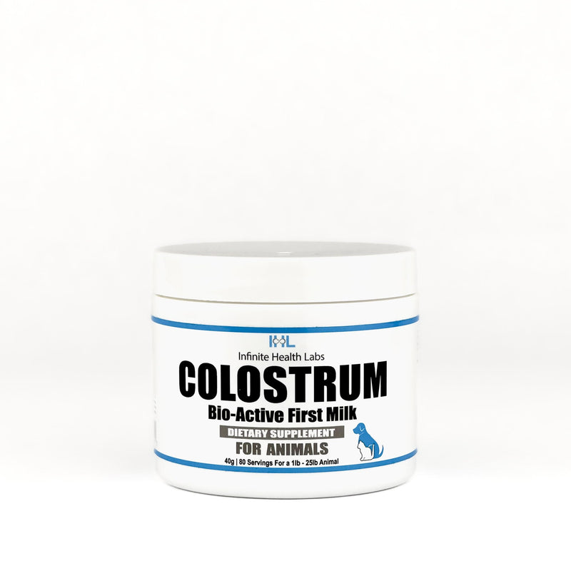 Bio-Active Bovine Colostrum for Dogs, Cats, Puppies, Kittens & Pets - Daily Colostrum Powder Supplement 40g (80 Servings) - PawsPlanet Australia