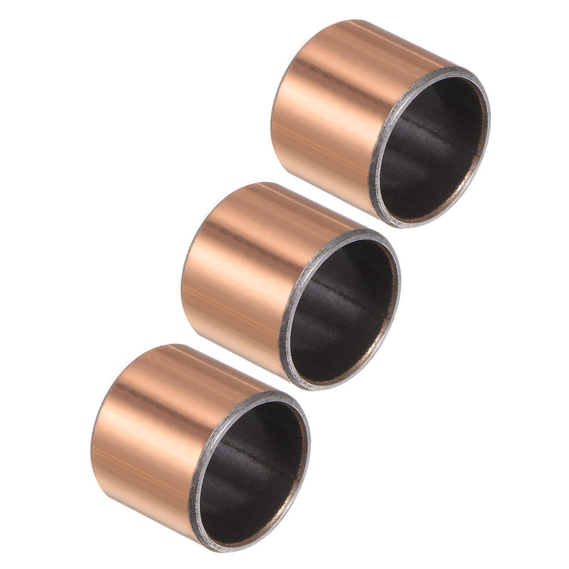 uxcell Sleeve Bearing 3/4" Bore x 7/8" OD x 3/4" Length Plain Bearings Wrapped Oilless Bushings 3pcs Self-Lubricating for Industry Equipment 3/4" x 7/8" x 3/4"