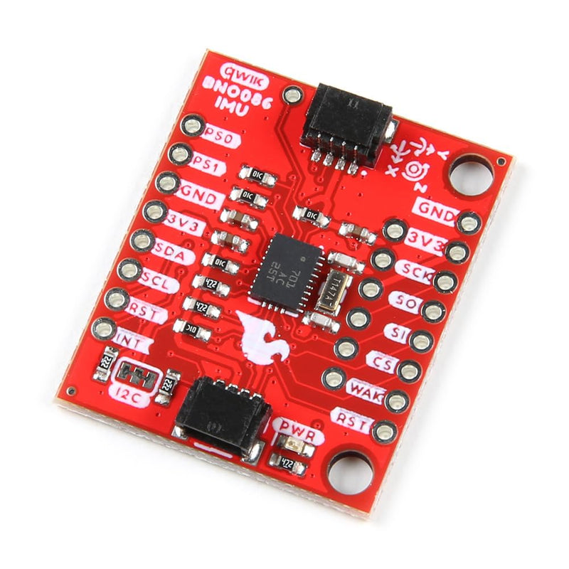SparkFun VR IMU Breakout - BNO086 (Qwiic) Combination Triple-axis Accelerometer/gyro/Magnetometer, 32-bit M0+, Board Dimensions: 1.0in. x 1.2in. (25.4mm x 30.48mm)