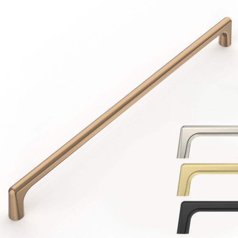 9BUILD 6 Pack Champagne Bronze Cabinet Pulls 12.6 Inch Kitchen Cabinet Handles Cabinet Hardware Kitchen Handles for Cabinets Wardrobe Pulls Dresser Pulls Drawer Handle 12.6"/320MM 6 Pack Pull