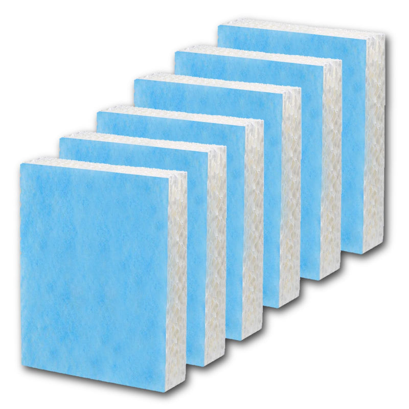Humidifier Replacement Filter T for Honeywell Top Fill Humidifier HEV615 and HEV620 Humidifier Wicks, Compatible with Part # HFT600, HFT600T, HFT600PDQ (Blue-6pcs) Blue-6pcs