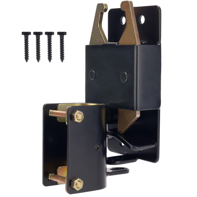 Heavy Duty 2 Way Farm Gate Latch, Two Way Fence Gate Latch for Metal Gates Livestock Cattle Gate Latches Gate Hardware for Horse Corrals, Ranches(Screws and Instructions Included) 1 Pack