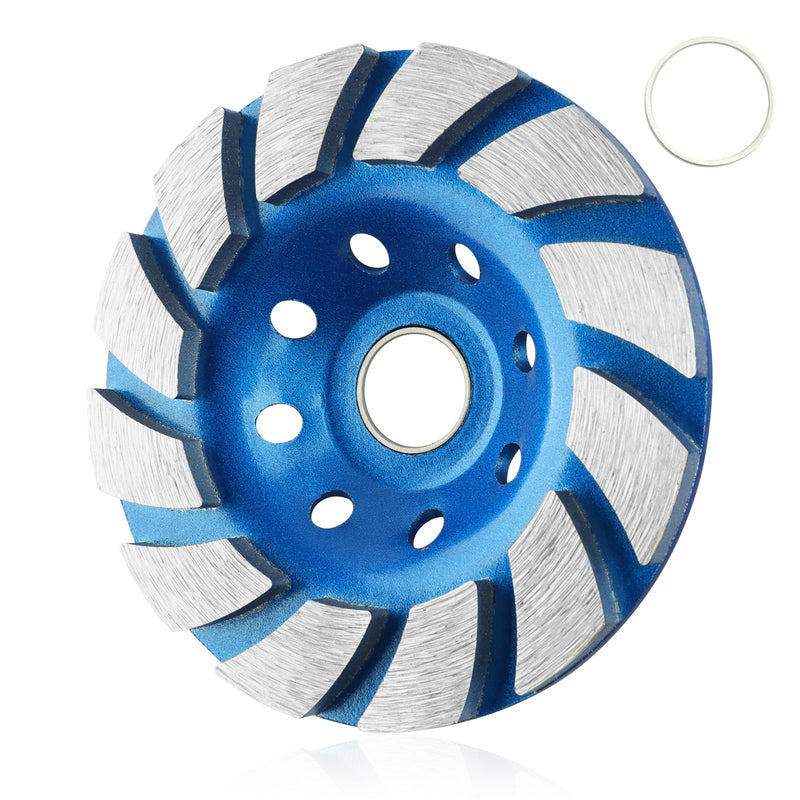 Diamond Concrete Grinding Wheel 4 1/2 inch, 12-Segment Concrete Grinding Wheel Disc for Angle Grinder Polishing and Cleaning Stone Concrete Surface, Stones, Cement, Marble Segment Turbo 1.0