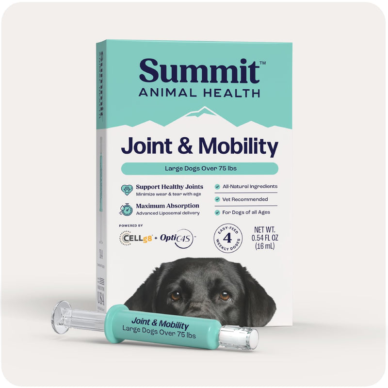 Summit Canine Joint and Mobility Supplement for Large Dogs (Previously Lift), All Natural Liquid Chondroitin with Liposomal Delivery for Arthritis, Hip & Joint Support Vitamin, (Dogs 75+lbs) Large Dogs Over 75lbs - PawsPlanet Australia
