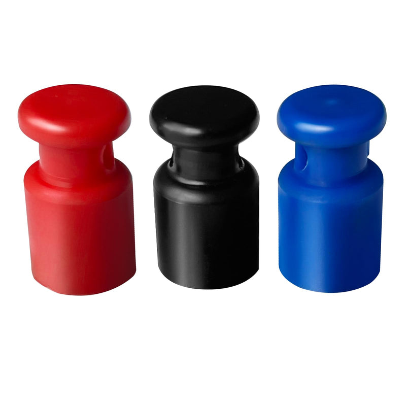 Magnetic Stud Finder, No Batteries Required, Detects Metal Through 3/4" Drywall (Set of 3 Red/Black/Blue)