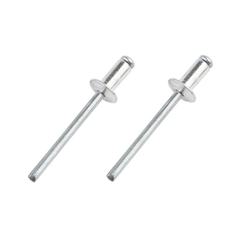 Maozaa 100 PCS 1/8" x 1/4" Aluminum Blind Rivets, 3.2 x 6mm Pop Rivets, Silver 1/8" x 1/4"