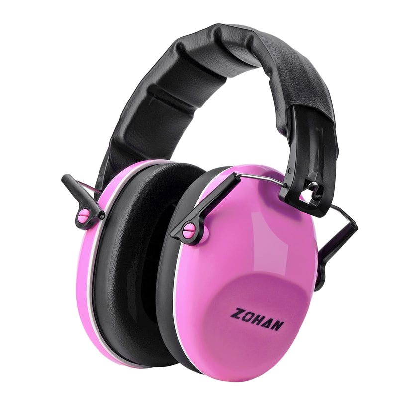 ZOHAN 032 Kids Noise Canceling Headphones - 25dB NRR Kids Ear Protection Earmuffs for School, Monster Jam, Fireworks, Travel, Air Show, Concert, Autism - Pink 1pack - Pink 1.0