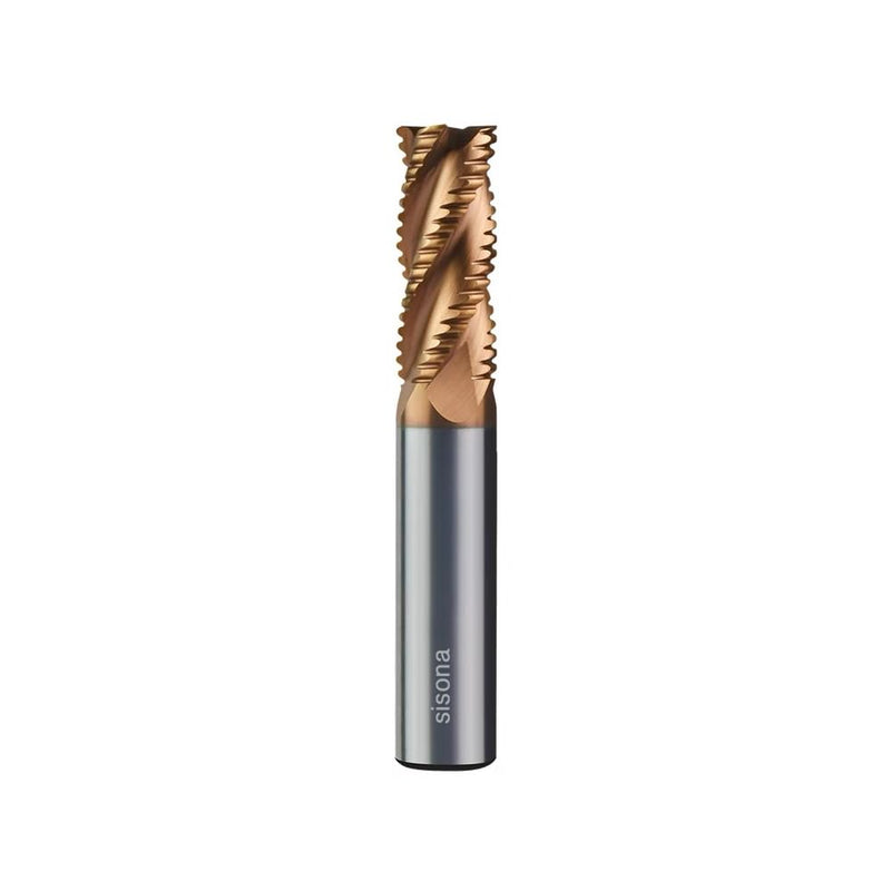 1/4" Carbide Roughing End Mill - 4 Flute - 1/4'' Shk Dia, 2-1/2'' Oal - for Alloy Steels/Hardened Steels 1/4‘’