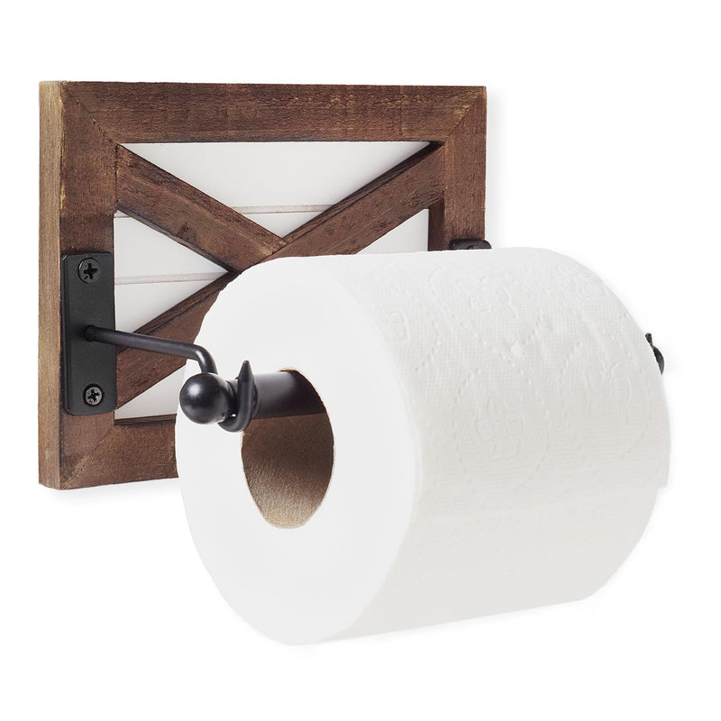 Autumn Alley Farmhouse Shiplap Toilet Paper Holder - Barn Door Farmhouse Elegance for Your Bathroom - Enhance Your Space with Rustic Coastal Bathroom Accessories, Rustic Charm, Unique Shiplap