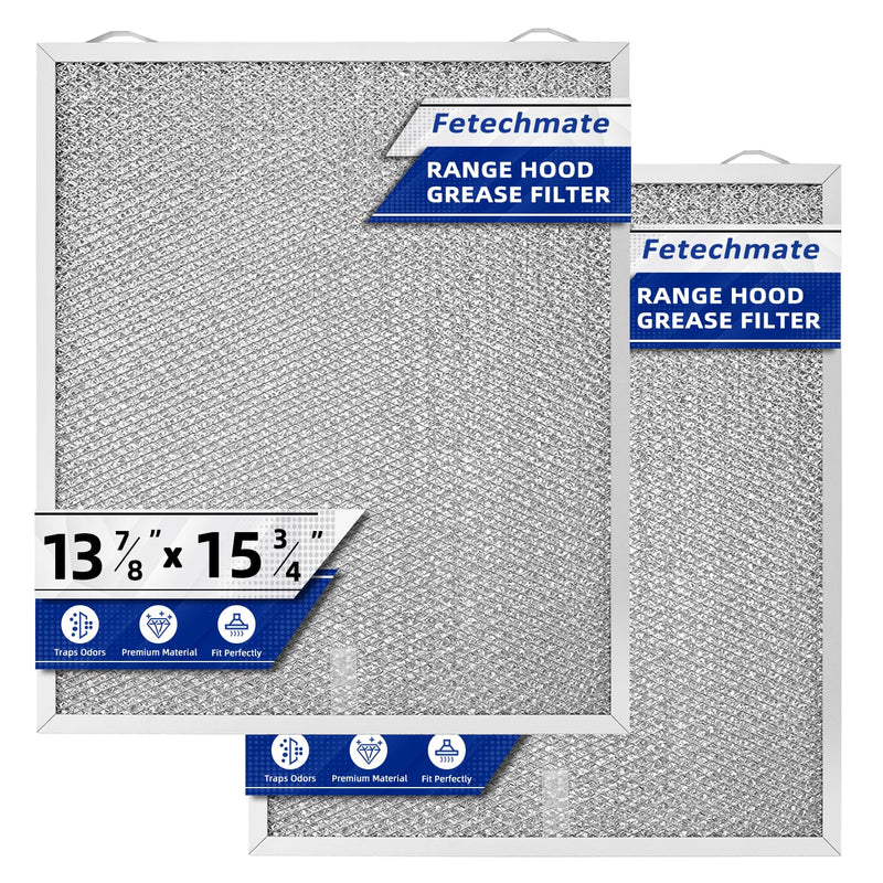 S99010430-002 Range Hood Filter Aluminum Mesh Filter Compatible with Bro-an Nu-tone Ken-more 99010430-002, 4512880 Grease Filter 13-7/8” x 15-3/4” - 2 Packs