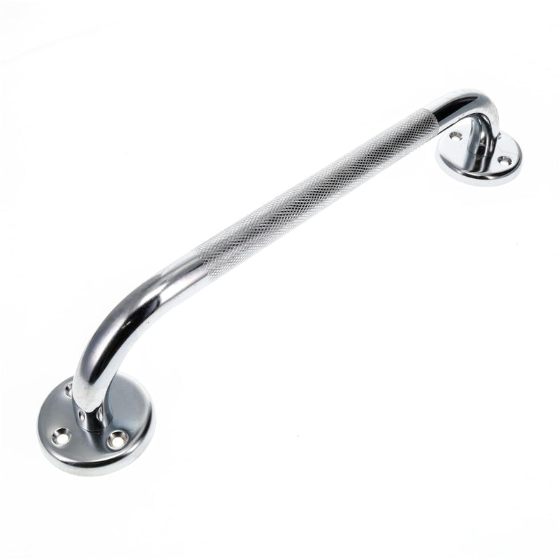 BodyMed 16-inch Chrome Plated Steel Grab Bar - Anti-Slip, Safety Aid Support for Bathrooms, Showers, Bathtubs and Toilets - Perfect for Adults and Seniors 16 in.