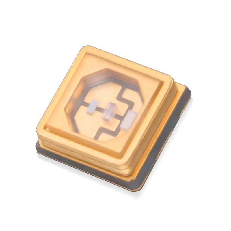 10PCS 3535 UV LED Chip,Purple Light 0.2W Surface Mount Light Emitting Diode Lamp Beads DIY Lighting (180 Degrees,Dual-Wavelength 270nm-285nm/395nm-400nm)