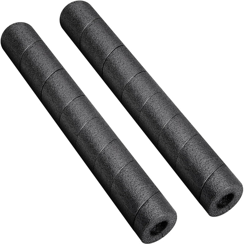 2 Pack Pipe Insulation Foam Tube, 15.7 Inches Black Pool Noodles Foam, Multi-Purpose Snake Pipe Wrap Protection for Outdoor Indoor Swimming Pool Handle and Winter Water Pipes 2 PCS