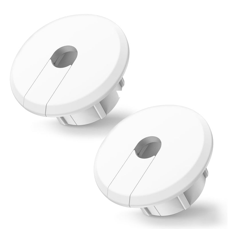 Wall Bushing Grommet for Starlink Dishy Router Ethernet Adapter Cable, Starlink Cable Routing Kit Feed-Through for 1 inch Wall Hole and Furnitures Wire Hole(White, 2 Pack) White, 2 Pack