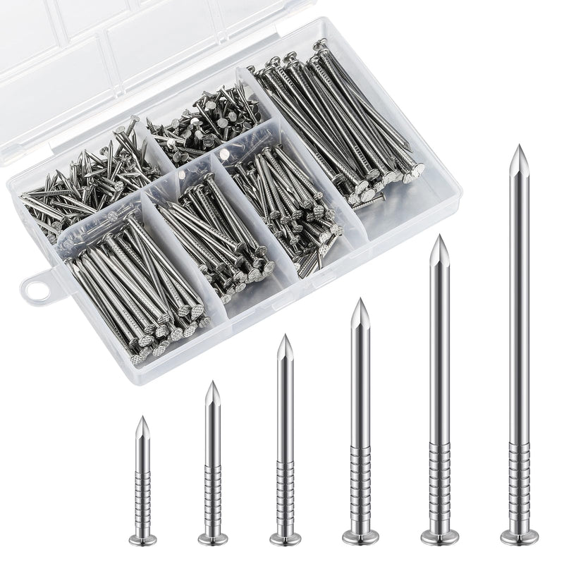 430pcs Stainless Steel 304 Nails Kit, Hanging Nails Kit, Wall Nails Kit, Dowels Kit, Long Nails Kit Ss - NewNest Australia