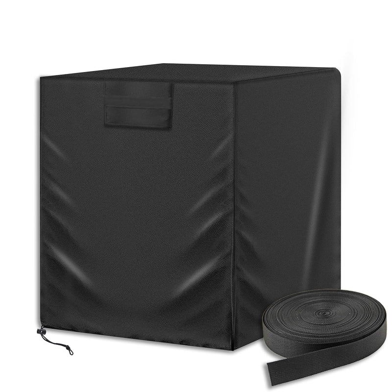 Air Conditioner Cover for Outside Units with Windproof Straps & Reinforced Buckles 420D Heavy Duty Square ac Covers Outdoor Protects HVAC Condenser From Winter Rain Snow Ice Dust Up to 36x36x39 inches 36x36x39inches