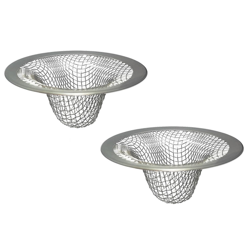 1.0" Small Drain Strainer, Drain Mesh Basket, Bathroom Sink Drain Strainers, 2PCS Drain Hair Catchers for Laundry, Mop Pool, Utility, Slop, RV Sink, Stainless Steel Drain Filter Strainer-2PCS - NewNest Australia