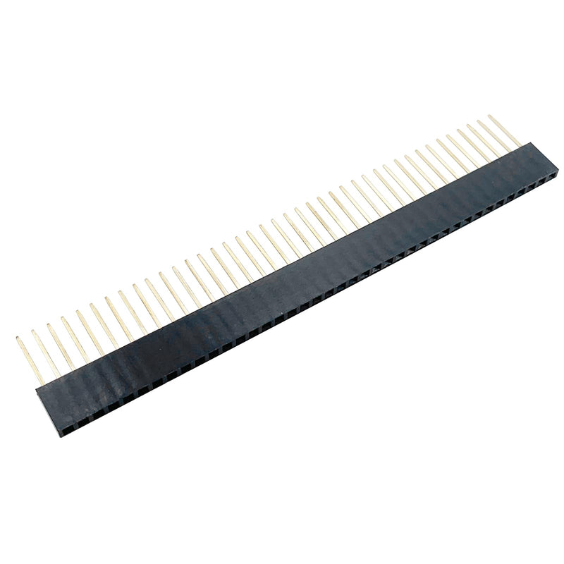 1x40 0.1 Inch Pitch Bread Board PCB Connector Extra Tall Female Stacking Header，Needle Length 0.43in(Pack of 10) 1x40pin