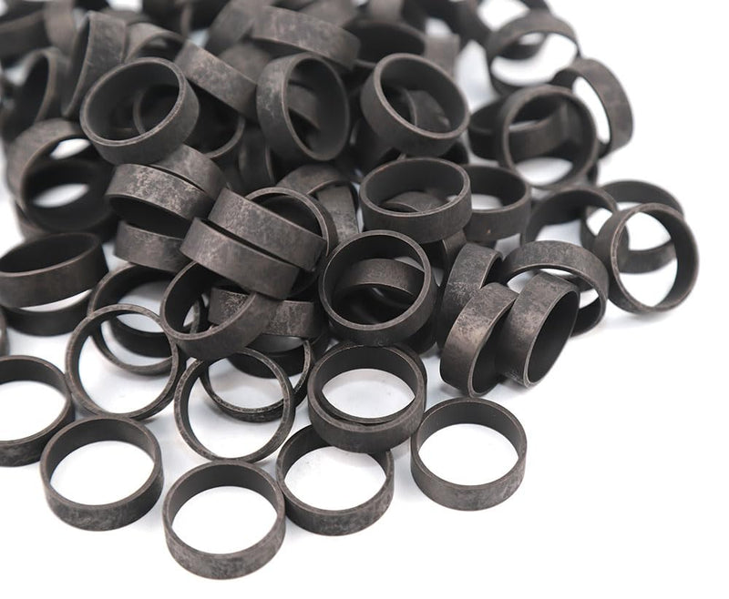 100 Pack Black-Oxidized Premium Quality Copper 3/4 inch PEX Crimp Ring for PEX Pipe Pex Tubing (3/4" 100PCS (BLACK) 100pcs (Black)
