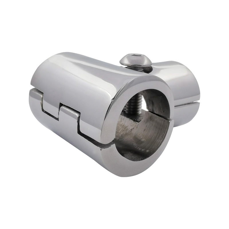 316SS Heavy Duty Boat Hand Rail Fitting- Polished 90 Degree T/Tee Hinged/Split Fitting for1IN Tube or Pipe