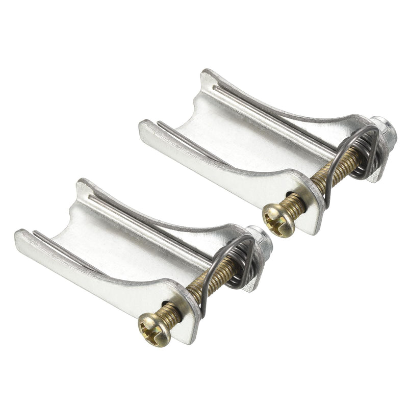 2 Pack Hook Safety Latch Kit - Clevis Slip Hook Receiver Hitch Replacement Apply to Towing Lifting Hook Trailer/Crane (1.6" Long, Silver) 2