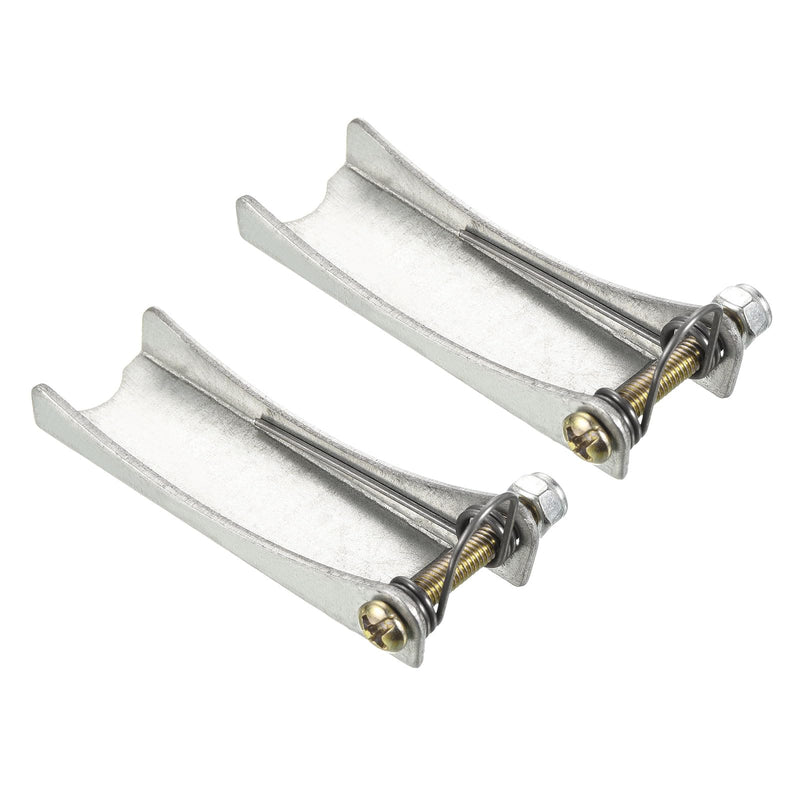 2 Pack Hook Safety Latch Kit - Clevis Slip Hook Receiver Hitch Replacement Apply to Towing Lifting Hook Trailer/Crane (2.5" Long, Silver)