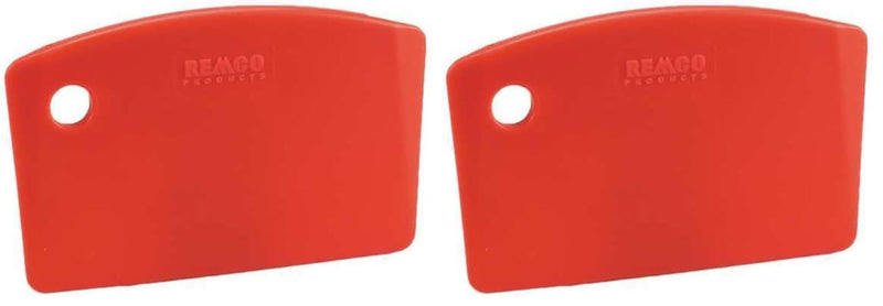 Remco 69594 Scraper,Bench,5.5",PP,Red, 1 Count (Pack of 2) אדום (Red) 1 Count (Pack of 2) Stiff