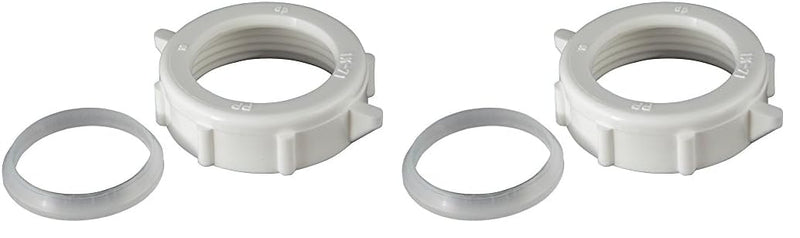 Plumb Pak PP956 Wing Nut Slip Joint 1/4-inch Washer, 1 Count (Pack of 2), White 1 Count (Pack of 2)