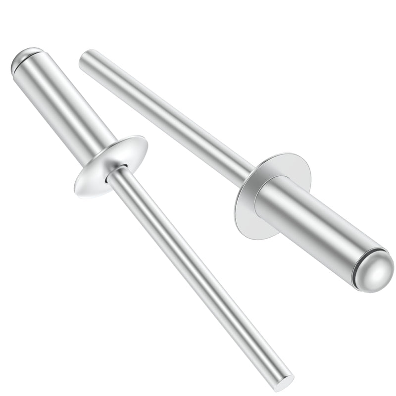 (270Pcs) 1/8" x 3/8" Aluminum Blind Rivets, 3.2 x 10mm Pop Rivets,Rivets for Metal,Silver-(VG10102) 1/8" x 3/8"(270pcs) Silver