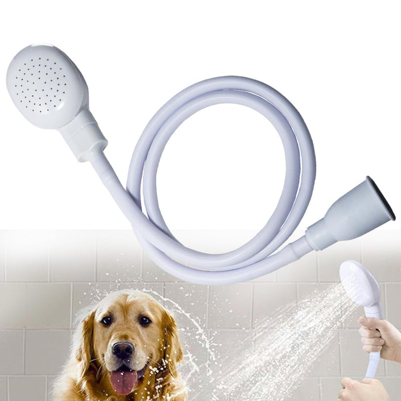 Sink Spray Rubber Hose,Portable Sink hose Attachment for Faucet,Hand Held Shower Head Sprayer for Bathing Baby,Pets,Washing Hair,Rinsing Vegetables Dog Wash Sprayer (A-white) A-white