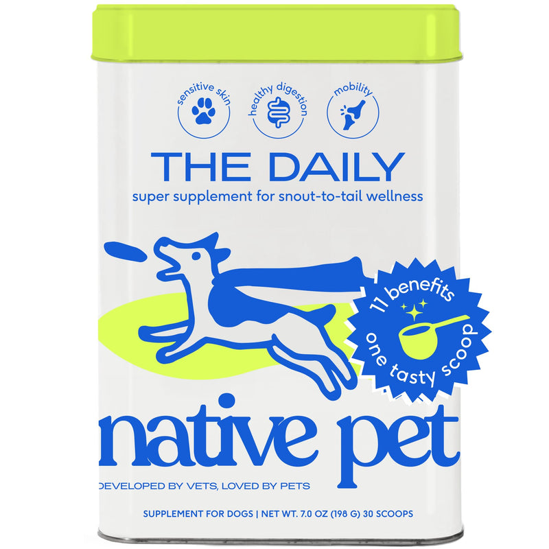 Native Pet The Daily Dog Supplement - 11 in 1 Dog Multivitamin - Tasty Scoop with Dog Vitamins and Supplements - Super Multi Vitamin for Dog - 12 Active Ingredients (7 oz.) 7 oz. - PawsPlanet Australia