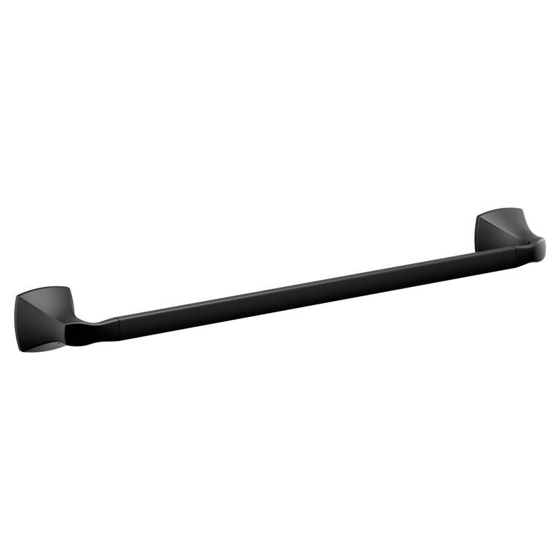 Moen Voss Matte Black Towel Bar, YB5118BL