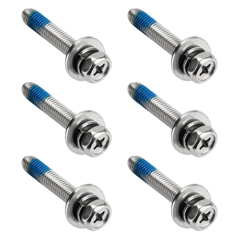 4011FA4353E (6 Pcs) Common Bolt Fits for LG Washers, Replaces 1555488, AH3522806, EA3522806, PS3522806