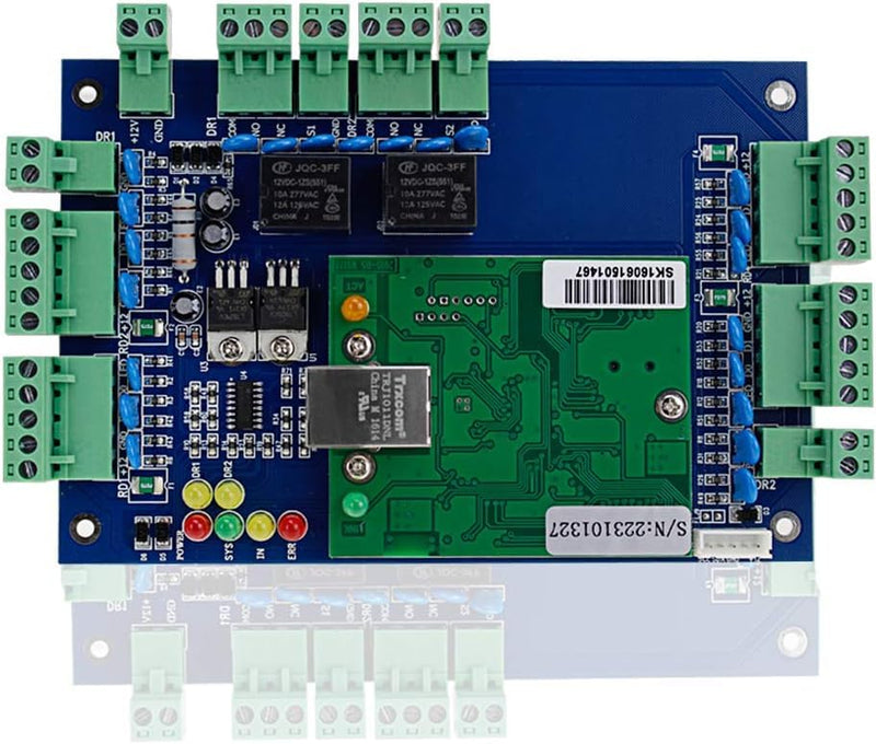 Multi-Door Network Access Control Panel Board with Software Communication Protocol TCP/IP Board Wiegand Reader (2 Door) 2 Door