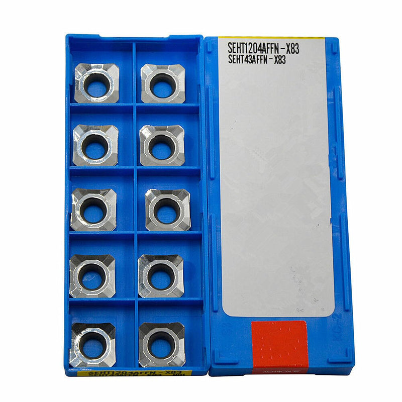 BestParts 10PCS SEHT 43 AFSN Carbide Insert Face Mill SEHT1204 X83 H01 | Lathe Milling Tools Milling Cutter Blade for Aluminium Alloy