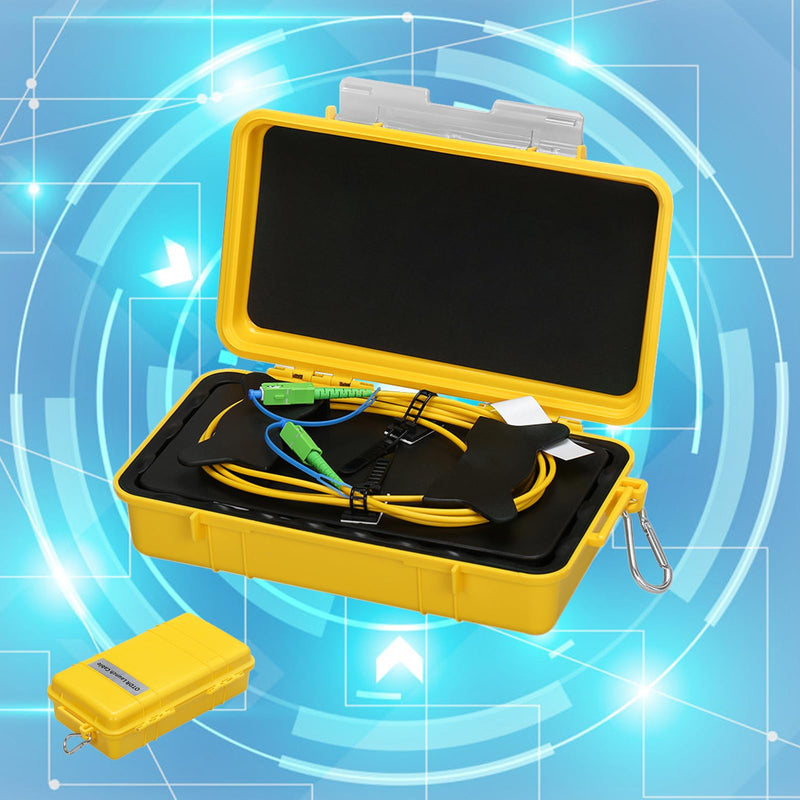 OTDR Launch Cable Box SC/APC-SC/APC Singlemode SM（9/125） Extension Cord OTDR Dead Zone Eliminator Fiber Optic Tester (500M) SC APC - SC APC 500m